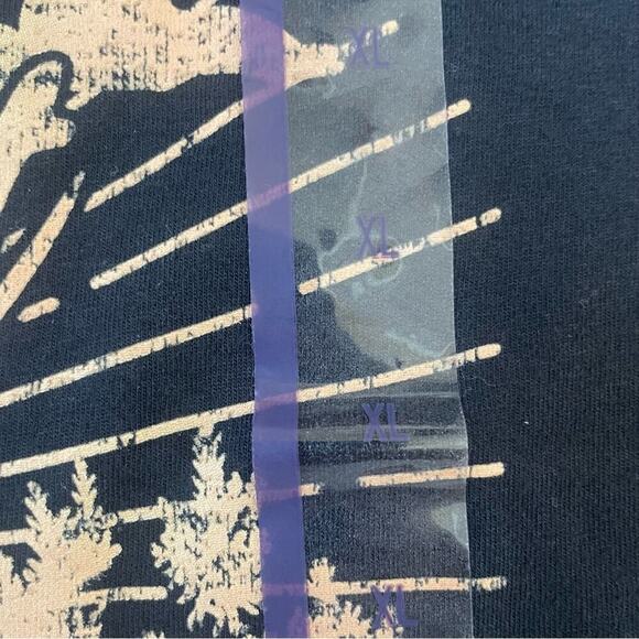 Zoe + Liv Black and Gold Mojave Short Sleeve Cotton Tee in Woman’s Size XL - Picture 5 of 5